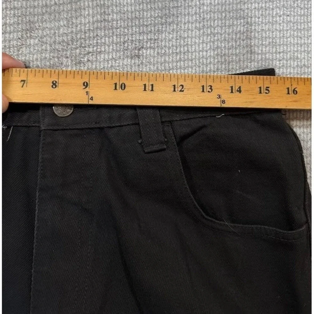 Vintage Tommy Hilfiger Carpenter Pants Mens 30X29 Black Cotton Wide Leg Workwear